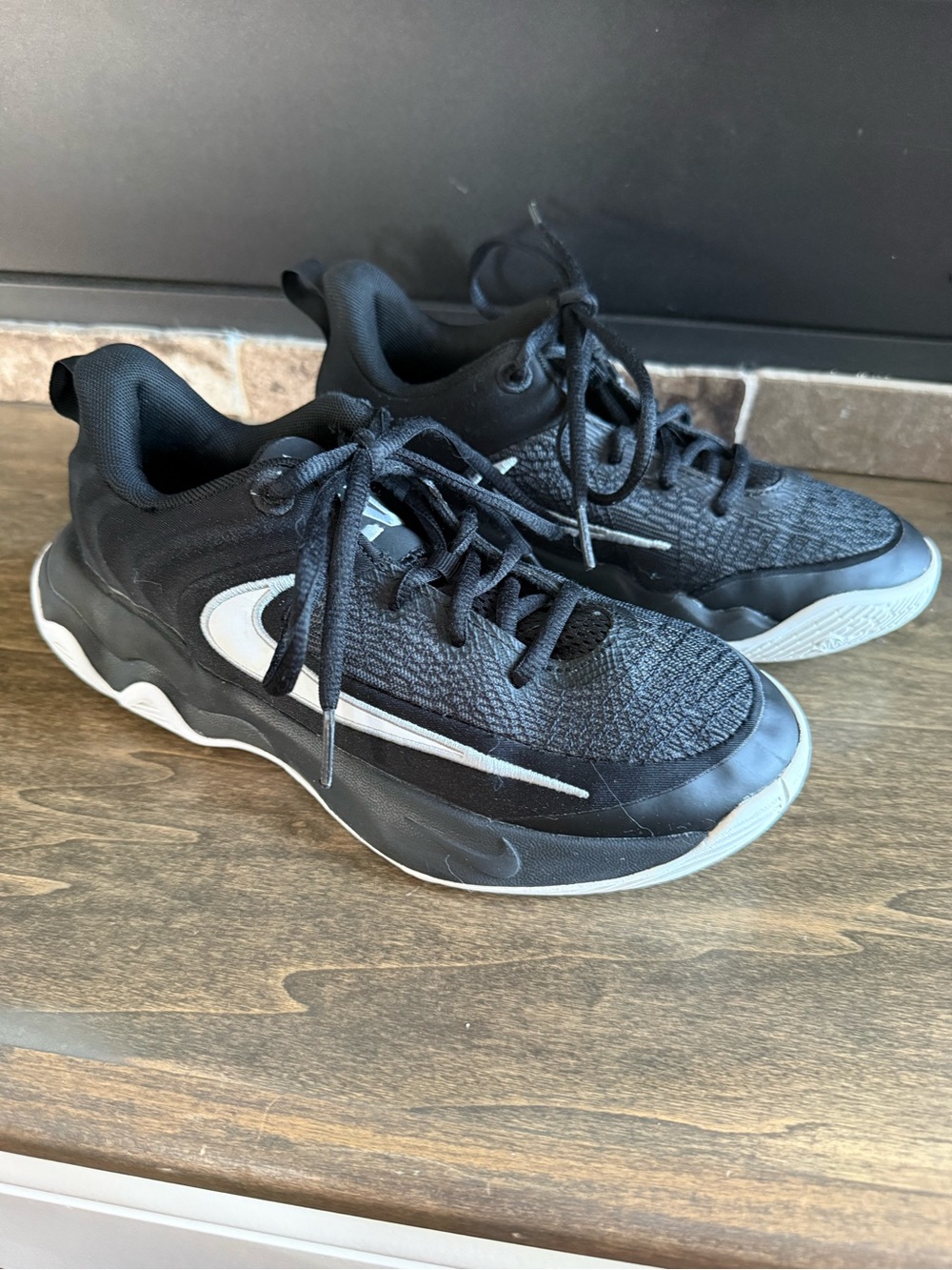 Nike Giannis Immortality 4 Unisex Kids Sneaker Black White Mesh Basketball 4Y